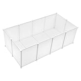 EUGAD Freigehege mit Bodenplatten, Meerschweinchen Gehege, Freilaufgehege Kaninchen, Hamster...