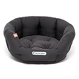 Doctor Bark Hundekorb rund, Hundebett für mittlere Hunde, Kuschelbett mit flauschigem Wendekissen,...