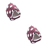 POPETPOP 2 Stück Aufdruck Eichhörnchenform Sittiche Haustiernest Chinchillakäfig Haus Weinrot...