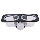 POPETPOP Reptile Feeder Saugnapf Plastik Wasser- und Futternapf für Reptilien Lizard Turtle Gecko...