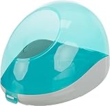 Trixie 63002 Sandbad für Chinchillas und Degus, 27 × 18 × 16 cm, türkis/grau