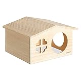 Navaris Kaninchenhaus Hasenhaus Nagerhaus für Kleintiere - Haus für Zwerg Kaninchen Hasen...