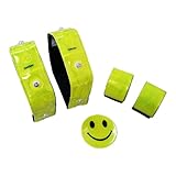 Ultrasport LED Sicherheits-Set: 2 x LED Reflektorband, 2 x Schnapp-Reflektorband, 1 x Reflektor...