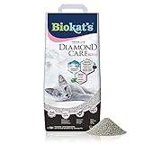 Biokat's Diamond Care Fresh mit Babypuder-Duft - Feine Katzenstreu mit Aktivkohle und Aloe Vera - 1...