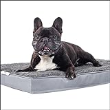 Dogoo® - Hundebett XL | 435gm2 Fluffy Stoff für Große Hunde 110x80cm | Orthopädisches Kissen...