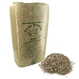 HRB Premium Leinstroh 20 Kg, ca. 200 Liter Volumen, Leinenstroh extrem staubarm, Hanf Einstreu...