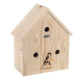 SIDCO Nistkasten Spatzen Brutkasten Spatz Vogelhaus Holz Spatzenhaus Spatzenvilla Haus