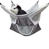 LeerKing Meerschweinchen Hängematte Kleintiere Betthöhle 3 Ebenen Hängendes Bett Flauschige...