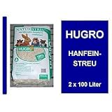 Hugro Hanfeinstreu 2 x 100 Liter Nagerstreu Naturstreu