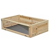 Indoor Freilaufgehege Auslauf für Kleintiere, Meerschweinchen, Hamster - Natur - 110x70x30 cm