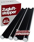 2 Zugluftstopper für Türen bis zu 90cm - Doppelseitiger Schutz - Energiesparend - Zuschneidbar -...