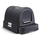 Curver 2068961 petlife Katzentoilette mit Deckel, Katzenklo inklusive Schaufel, moderne...