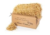 Heu-Tom ® 15kg frisches Gerstenstroh Strohballen direkt ab Hof Einstreu Futter Fuer Meerschweinchen...