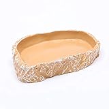 VOANZO Reptilien-Wassernapf Terrarium Wassernapf Futternapf für Reptilien Amphibien Haustiere...