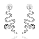 Generic 2Pcs Schlange Stud Ohrringe Gebogene Schlange Geformt Schmuck Schlange Ohrringe Gothic Frau...