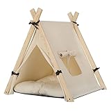EUGAD Tipi Hundezelt Katzenzelt 45x55x45cm für kleine Hunde Chihuahua Havaneser Kätzchen,...