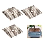 Blumentopfschutz, 3-er Set tück Blumentopf-Gitter Blumentopf-Bodenschutz...