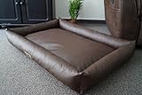 Hundebettenmanufaktur Hundebett Hundesofa Schlafplatz wendbar komplett aus Kunstleder PicoBello...