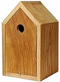 Luxus-Vogelhaus 46760e Designer Nistkasten für Vögel, aus Holz (Eiche, Massivholz), für Garten,...