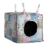 MINGZE Hängematte für Kleintiere Frettchen Ratte Meerschweinchen Hamster Chinchilla, Luxus...