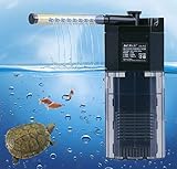 LONDAFISH Leiser 3-Stufen-Filter mit integriertem Multifunktions-Aquarium und Wasserpumpe