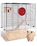 PETGARD Kleintier-Käfig Oregon - Hamster-Stall mit Laufrad - 2-stöckiger Nager-Käfig -...