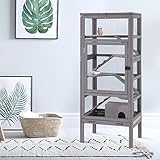 Großes Frettchenkäfig aus Holz, Hamsterkäfig, Nagerkäfig, Mäusekäfig mit Treppen,...