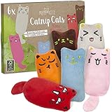 PRETTY KITTY Minz Miezen: Katzenspielzeug Set aus 6 Katzenkissen mit Katzenminze – Katzen Kissen...