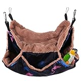 yaviel Hängematte für Kleintiere Nagetier Hängebett, Kuschelbett für Nager 3 Schichten Warm...