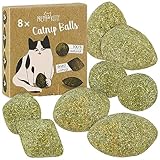 PRETTY KITTY Katzenminze Ball zum Spielen: 8X Premium Katzenminze Spielzeug für Katzen aus...